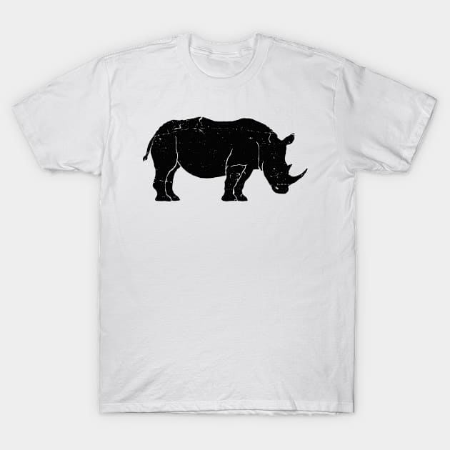 Rhinoceros Art Sketch Silhouette Graphic Wild Animal Lover, Gift For Men, Women & Kids T-Shirt by Art Like Wow Designs